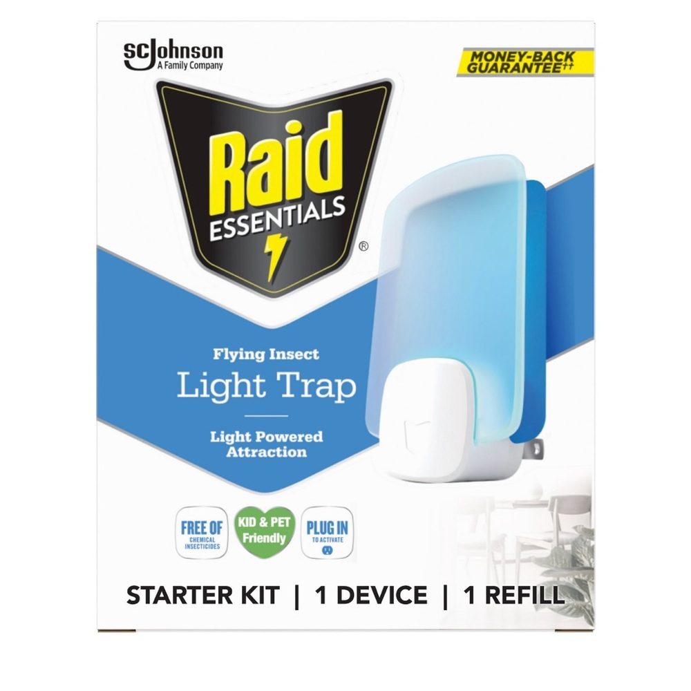 Raid Essentials Flying Insect Light Trap Starter Kit